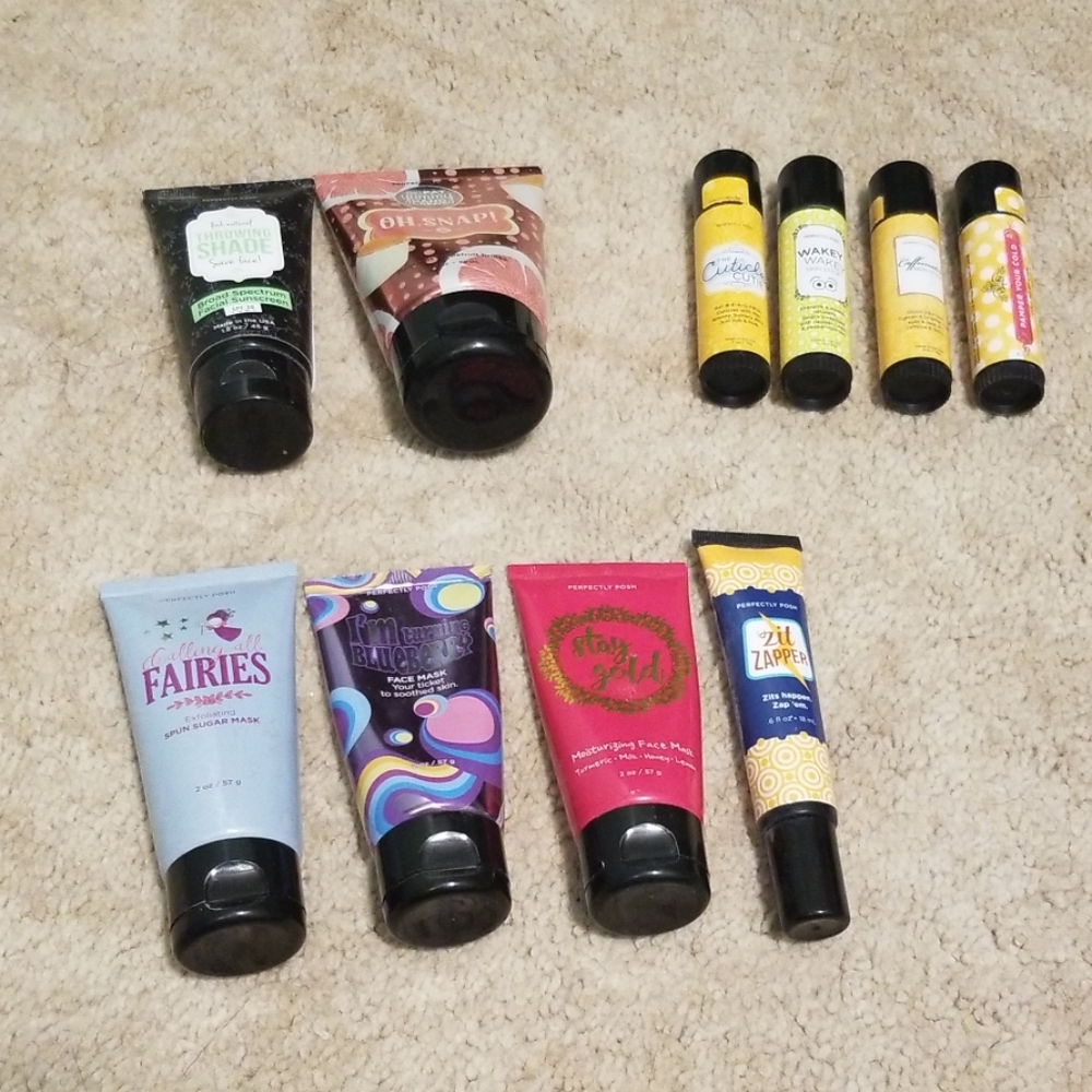 Perfectly Posh- assorted products used